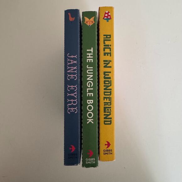 Lot of 3 BabyLit Board Books Alice in Wonderland, Jane Eyre, Jungle Book - Picture 4 of 4